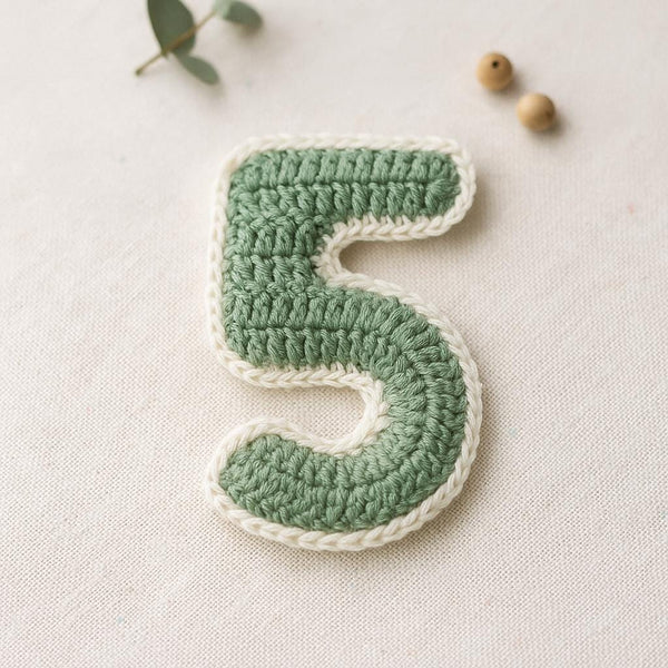 Crochet Number 5 Pattern PDF : 3D Stuffed Amigurumi Digit, Birthday Garland Numbe