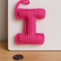 Amigurumi Letter I Crochet Pattern PDF : Keychain or Bag Charm
