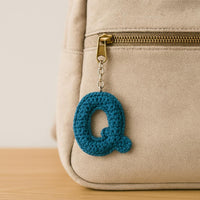 Amigurumi Letter Q Crochet Pattern PDF : Stuffed 3D Alphabet Keychain