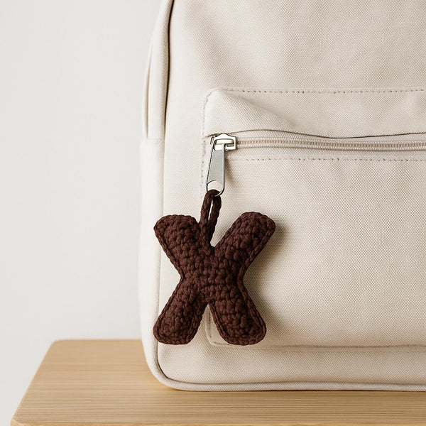 Amigurumi Letter X Crochet Pattern PDF : 3D Alphabet Keychain, Digital Download