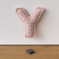 Amigurumi Letter Y Crochet Pattern PDF : Small Stuffed Alphabet Keychain or Magnet