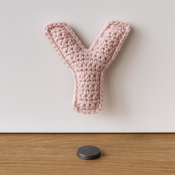 Amigurumi Letter Y Crochet Pattern PDF : Small Stuffed Alphabet Keychain or Magnet
