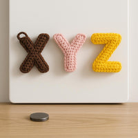 Amigurumi Letter Set X Y Z : Crochet Pattern PDF, Stuffed Alphabet Keychains or Magnets