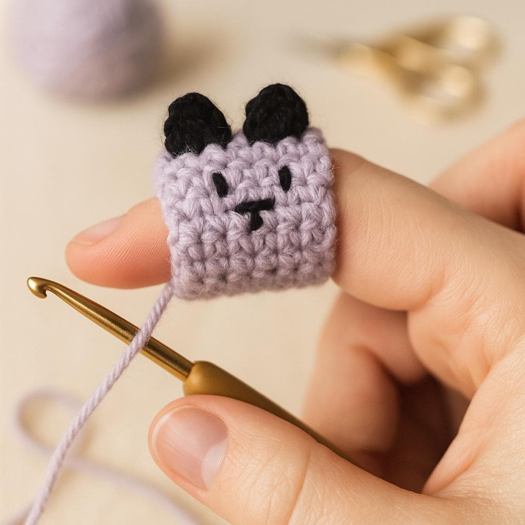 Finger Yarn Holder Crochet Pattern PDF : Instant Download