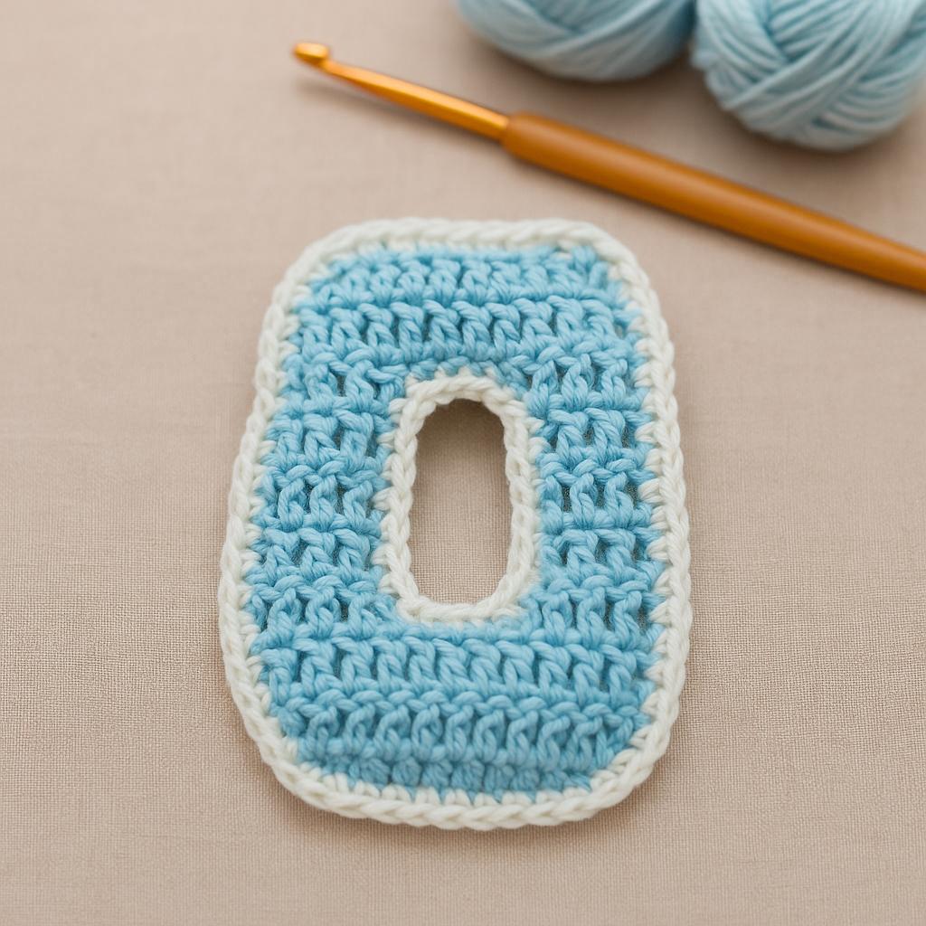 Crochet Number 0 Pattern PDF : Birthday Banner Number, Nursery Room Décor