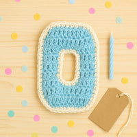 Crochet Number 0 Pattern PDF : Birthday Banner Number, Nursery Room Décor