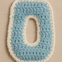 Crochet Number 0 Pattern PDF : Birthday Banner Number, Nursery Room Décor