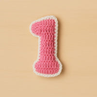 Crochet Number 1 Pattern PDF : Birthday Garland Number, Nursery Room Décor