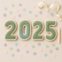 Crochet Numbers 0 2 5 Pattern Bundle : 3D Stuffed Amigurumi Digits, Birthday Garland