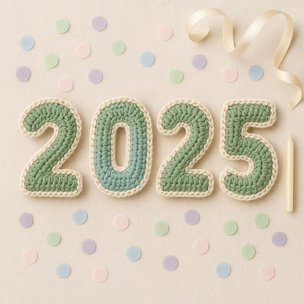 Crochet Numbers 0 2 5 Pattern Bundle : 3D Stuffed Amigurumi Digits, Birthday Garland