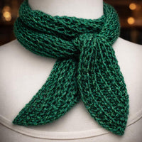 Tiny Bandana Scarf Crochet Pattern: Mini Neck Scarf, Single Crochet with Side Decreases