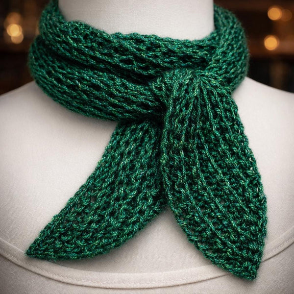 Tiny Bandana Scarf Crochet Pattern: Mini Neck Scarf, Single Crochet with Side Decreases