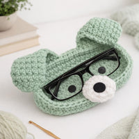 Dog Cat Glasses Holder Crochet Pattern PDF: Accessory  Holder, Oval Base