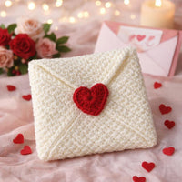 Love Letter Crochet Pattern PDF: Envelope Pouch, Single Crochet Rectangle