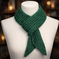Tiny Bandana Scarf Crochet Pattern: Mini Neck Scarf, Single Crochet with Side Decreases
