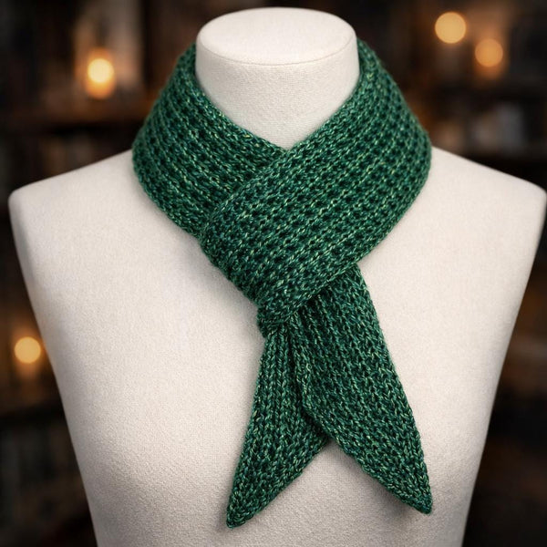 Tiny Bandana Scarf Crochet Pattern: Mini Neck Scarf, Single Crochet with Side Decreases