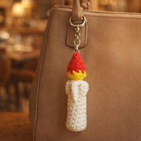 Crochet Candle Amigurumi Pattern PDF : Bag Charms, Keychain