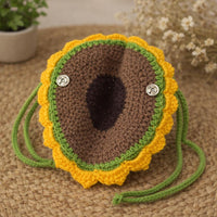 Sunflower Glasses Holder Crochet Pattern PDF: Crochet Eyeglasses Cozy