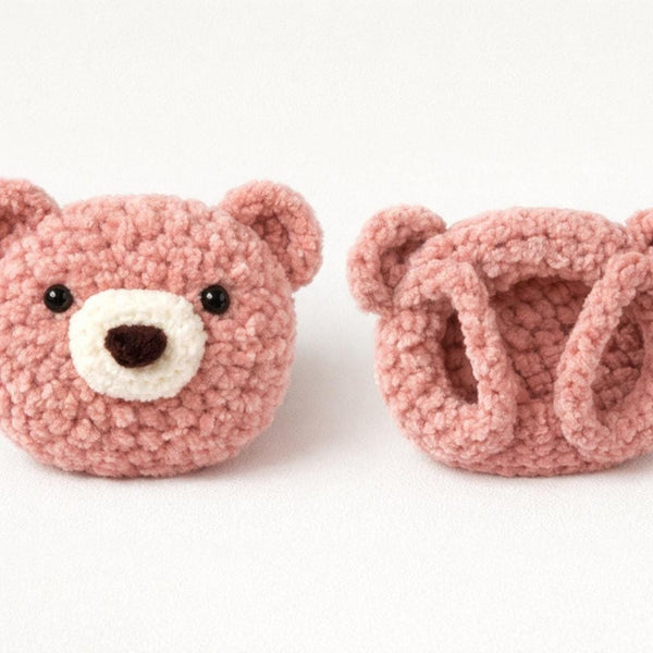 Bear Ear Muffs Crochet Pattern: Plush Ear Warmers (PDF)