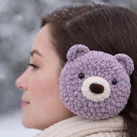 Bear Ear Muffs Crochet Pattern: Plush Ear Warmers (PDF)