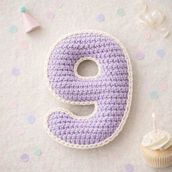 Crochet Number 6 / 9 Pattern PDF : 3D Stuffed Digit