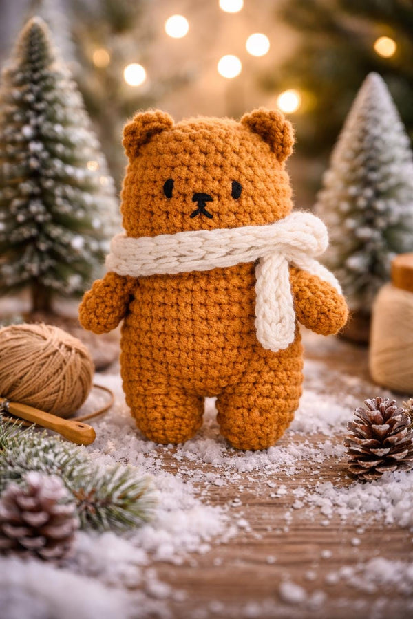 Valentine Bear Amigurumi PDF: Teddy Bear Keychain, Bag Charms