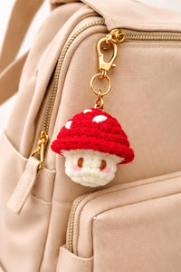 Crochet Mushroom Keychain Pattern: Amigurumi Charm PDF, Bag Charm, Instant Download