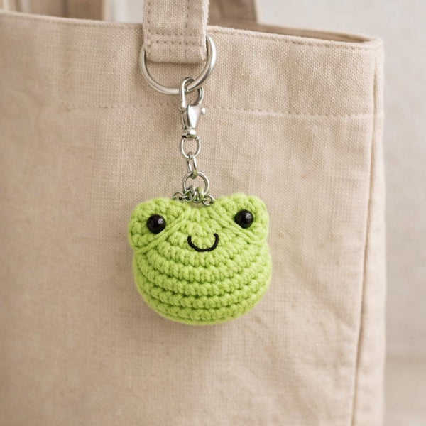 Mini Amigurumi Frog Crochet PDF Pattern: Bag Charms, Keychain