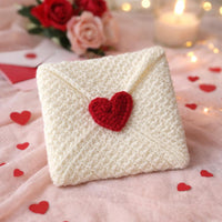 Crochet Heart Gift Set PDF: Keychain Bag Charm, Envelope Pouch,  Valentine Gift