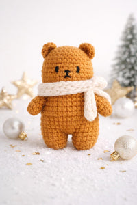 Valentine Bear Amigurumi PDF: Teddy Bear Keychain, Bag Charms