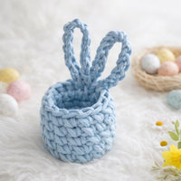Easter Crochet Pattern Bundle: Bunny Plush, Coaster, Egg, Basket (PDF)