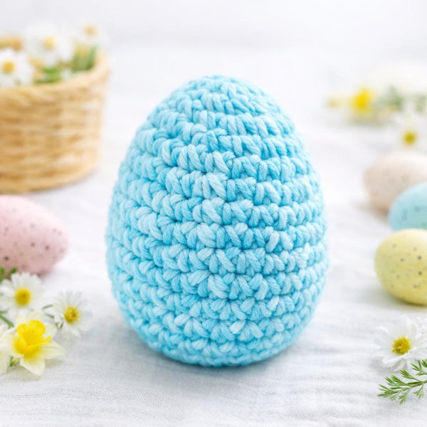 Easter Crochet Pattern Bundle: Bunny Plush, Coaster, Egg, Basket (PDF)