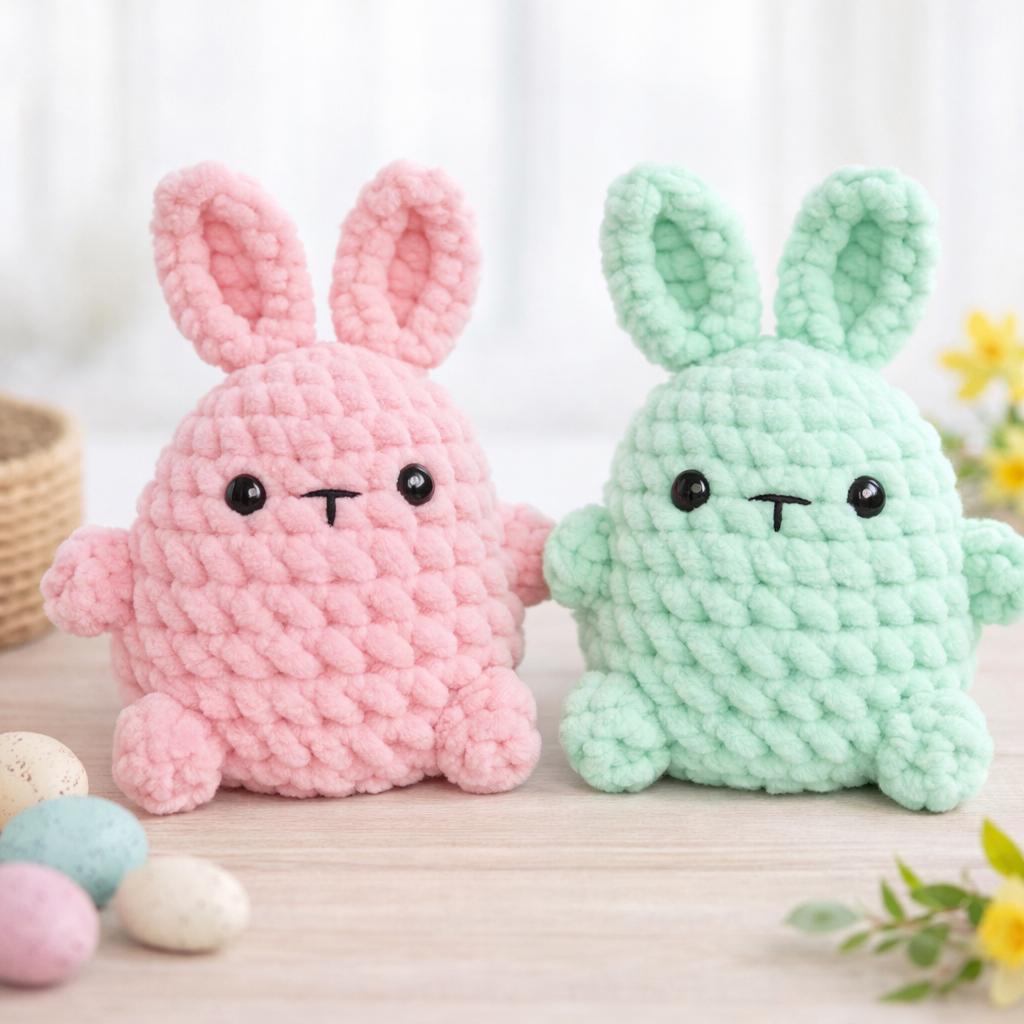 Crochet Plush Bunny PDF Pattern: Beginner Amigurumi, Easter Bunny Gift