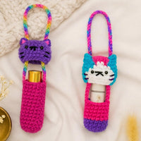 Crochet Cat Lip Balm Holder Pattern: Amigurumi Keychain (PDF Pattern)