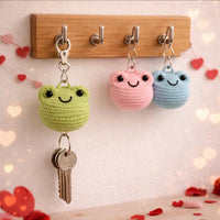 Mini Amigurumi Frog Crochet PDF Pattern: Bag Charms, Keychain