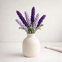 Crochet Lavender Flower Tutorial: Crochet Floral Decor, Instant PDF Download