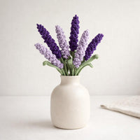 Crochet Lavender Flower Tutorial: Crochet Floral Decor, Instant PDF Download