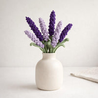 Crochet Lavender Flower Tutorial: Crochet Floral Decor, Instant PDF Download