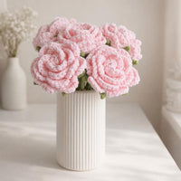 Rose Crochet Pattern PDF: Bouquet Flower DIY, Step by Step Instructions