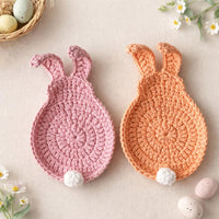 Easter Crochet Pattern Bundle: Bunny Plush, Coaster, Egg, Basket (PDF)