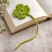 Crochet Four Leaf Clover Pattern: Easy Applique, Bookmark (PDF Download),  St Patricks Day