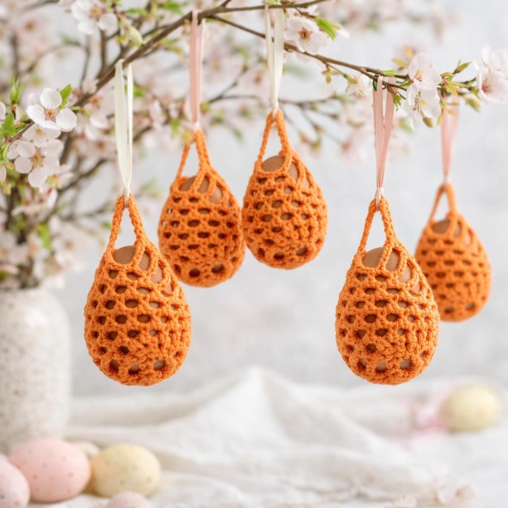 Crochet Easter Egg Cozy Pattern: Pineapple Stitch Egg Cover (PDF Download)