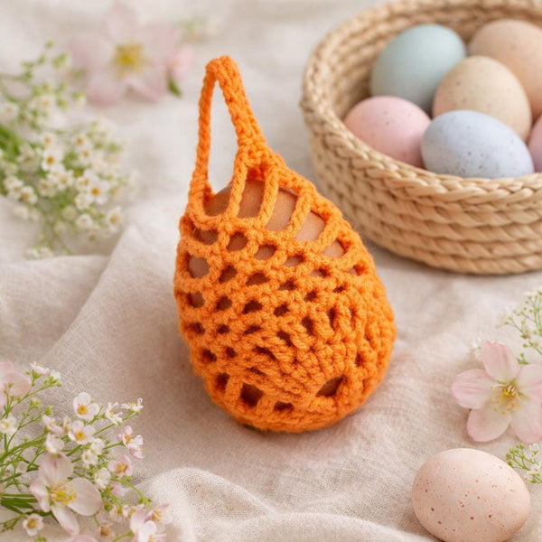 Crochet Easter Egg Cozy Pattern: Pineapple Stitch Egg Cover (PDF Download)
